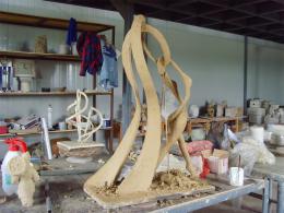 hj1714 不銹鋼雕塑—舞 小稿_青島國際服裝城不銹鋼雕塑、石雕、玻璃鋼雕塑_濱州宏景雕塑有限公司