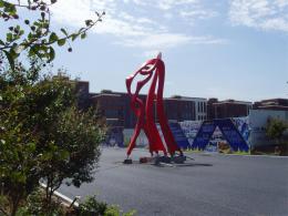 hj1732 不銹鋼雕塑—舞_青島國際服裝城不銹鋼雕塑、石雕、玻璃鋼雕塑_濱州宏景雕塑有限公司